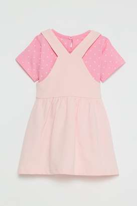 Graphic-Print-Cotton-Knee-Length-Infants-Dungarees