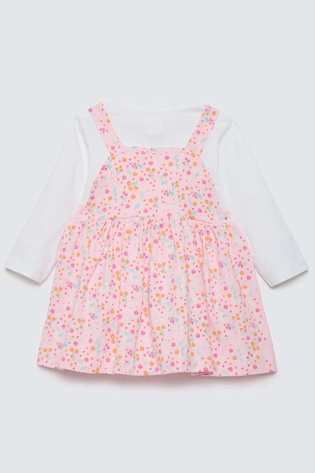 Printed-Cotton-Infant-Girls-Sleep-Wear-Dungarees