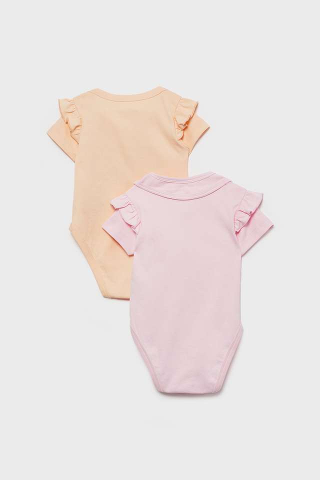 Solid-Blended-Fabric-Regular-Fit-Unisex-Rompers---Pack-of-2