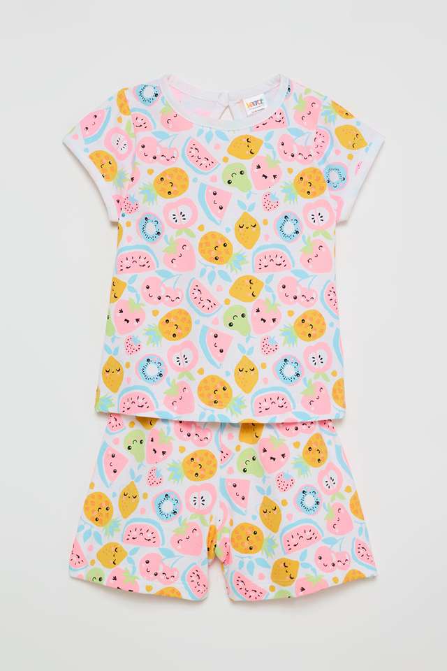 Printed-Cotton-Knee-Length-Infants-Top-&-Bottom-Set