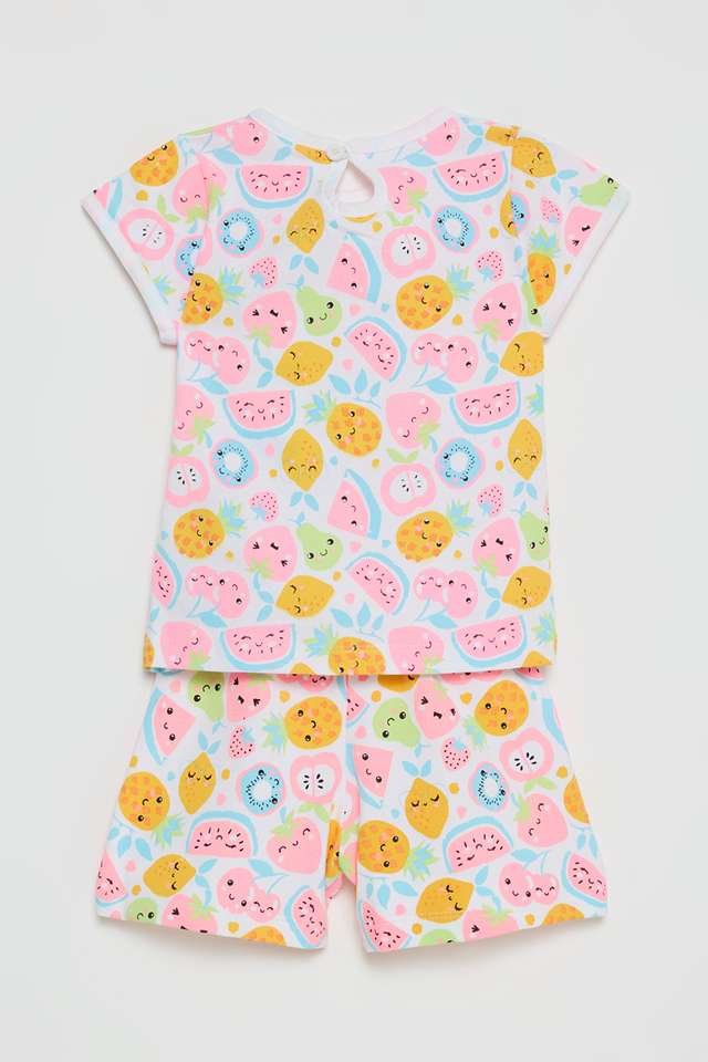 Printed-Cotton-Knee-Length-Infants-Top-&-Bottom-Set