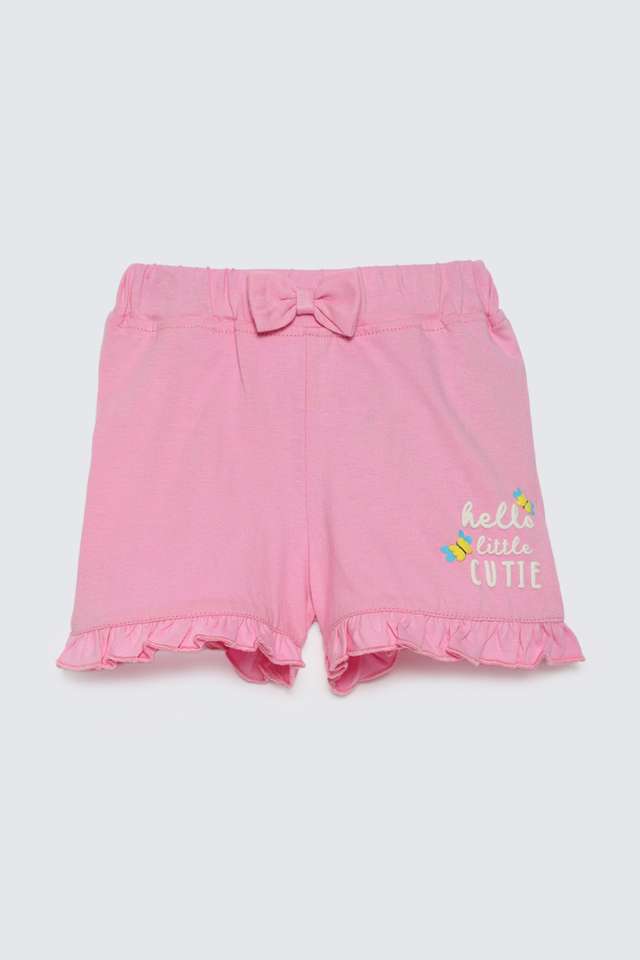 Solid-Jersey-Regular-Fit-Infant-Girls-Shorts