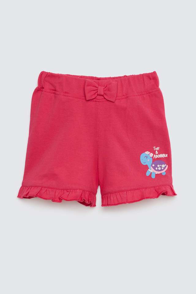 Solid-Jersey-Regular-Fit-Infant-Girls-Shorts