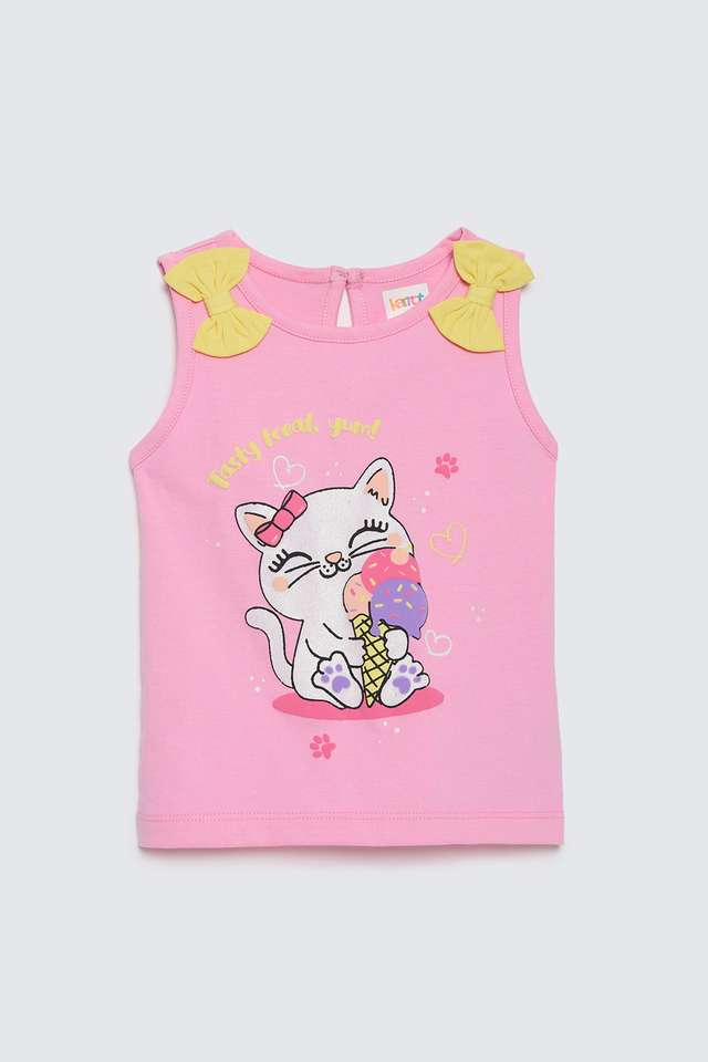 Graphic-Print-Jersey-Round-Neck-Infant-Girls-Top