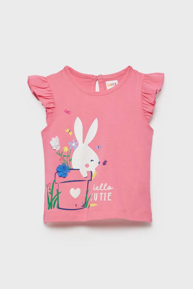 Embellished-Cotton-Round-Neck-Infants-T-Shirt
