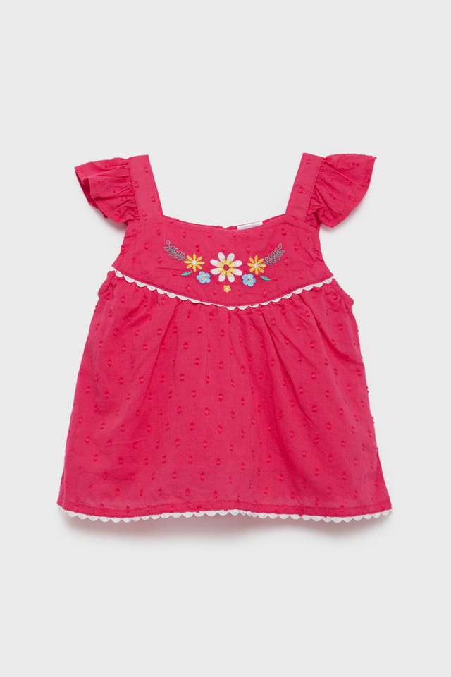 Embroidered-Cotton-Square-Neck-Infants-Top