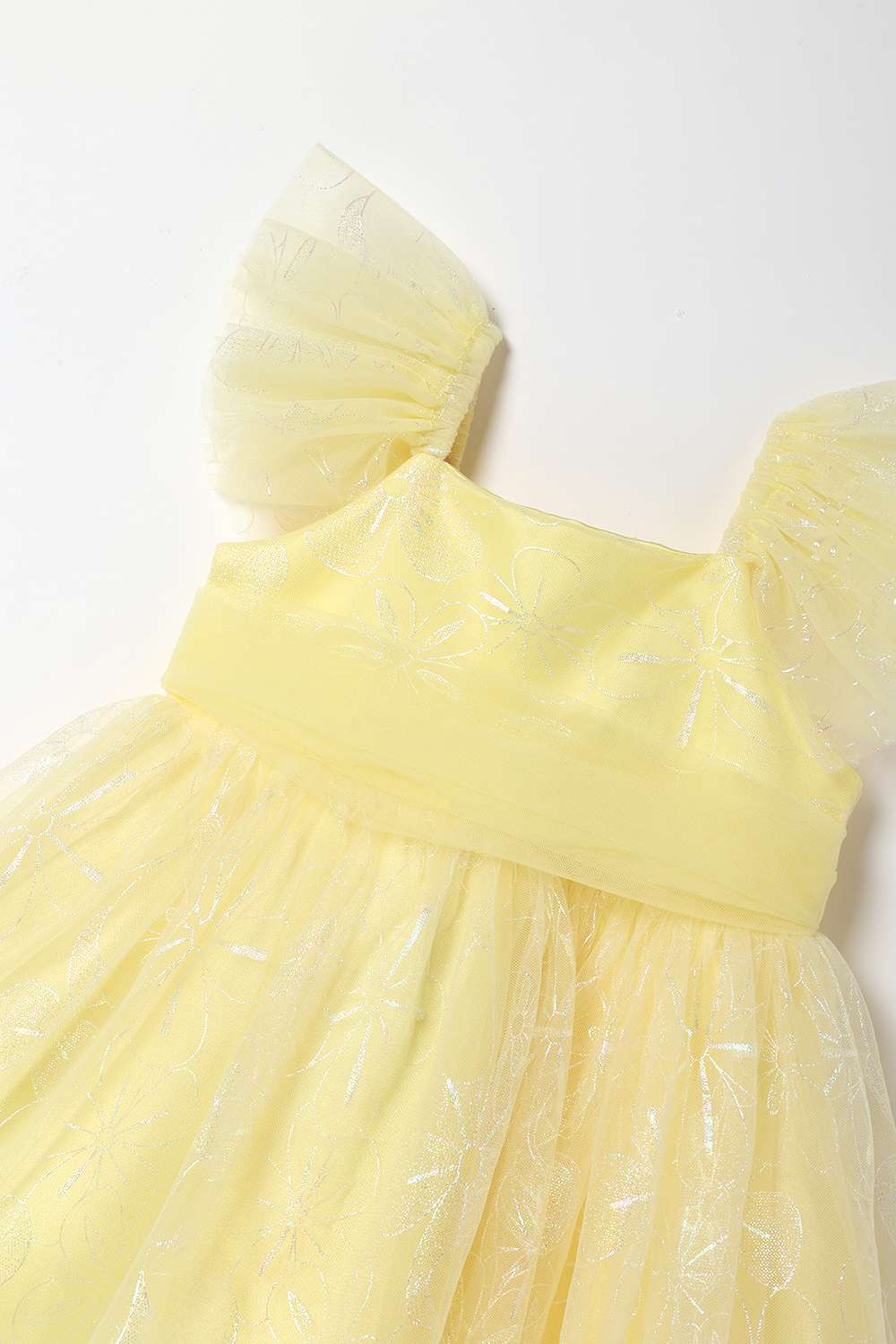 Printed-Polyester-Round-Neck-Infant-Girls-Party-Wear-Dress