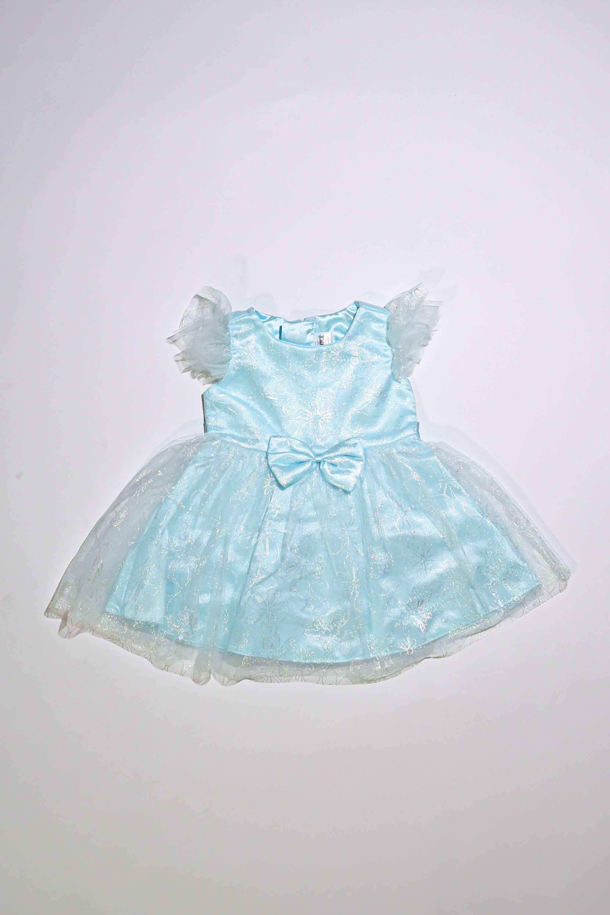 Embellished-Polyester-Round-Neck-Infant-Girls-Party-Wear-Dress