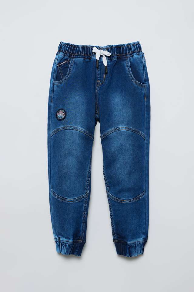 Solid-Blended-Fabric-Regular-Fit-Boys-Jeans