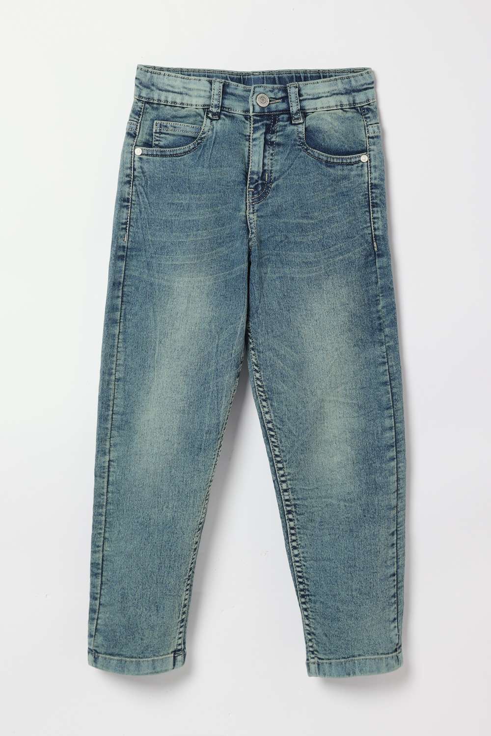 Solid-Cotton-Blend-Straight-Fit-Boys-Jeans