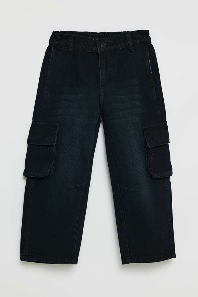 Solid-Denim-Regular-Fit-Boys-Jeans