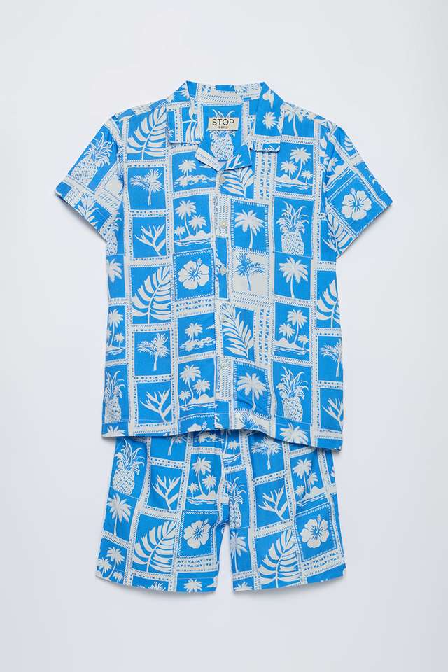 Printed-Rayon-Boys-Top-&-Bottom-Set