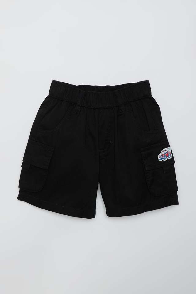 Solid-Blended-Fabric-Regular-Fit-Boys-Shorts