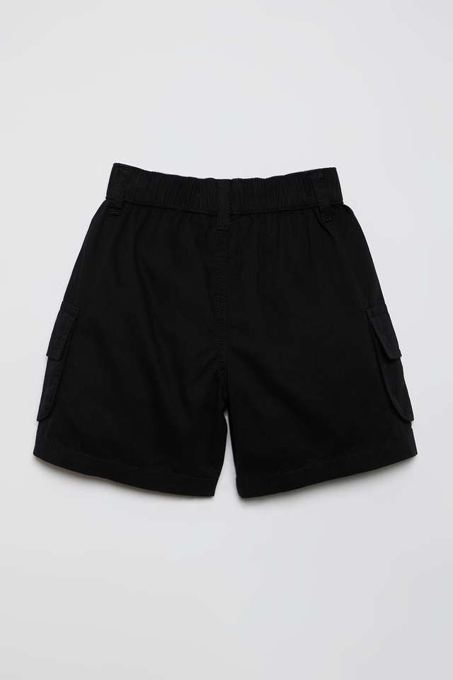 Solid-Blended-Fabric-Regular-Fit-Boys-Shorts