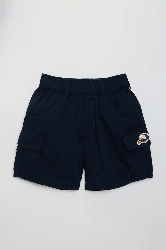 Solid-Blended-Fabric-Regular-Fit-Boys-Shorts