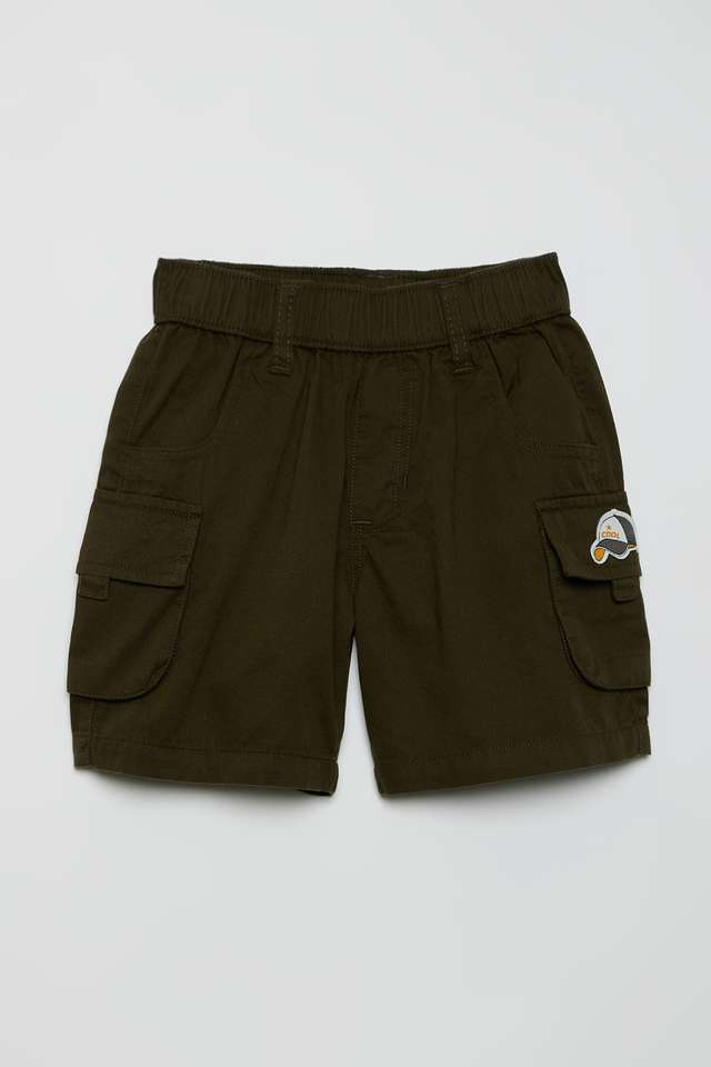 Solid-Blended-Fabric-Regular-Fit-Boys-Shorts
