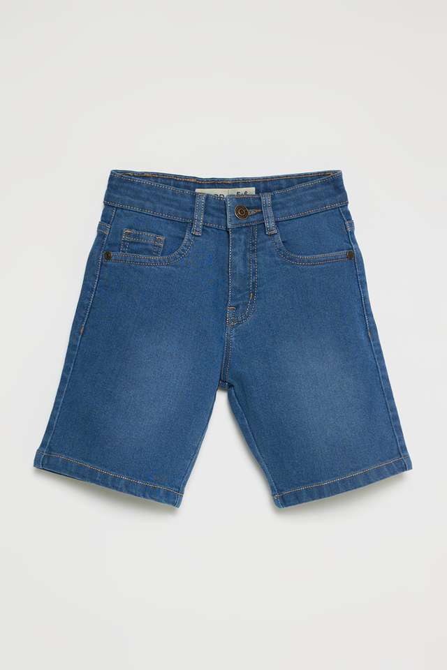 Solid-Blended-Fabric-Regular-Fit-Boys-Shorts