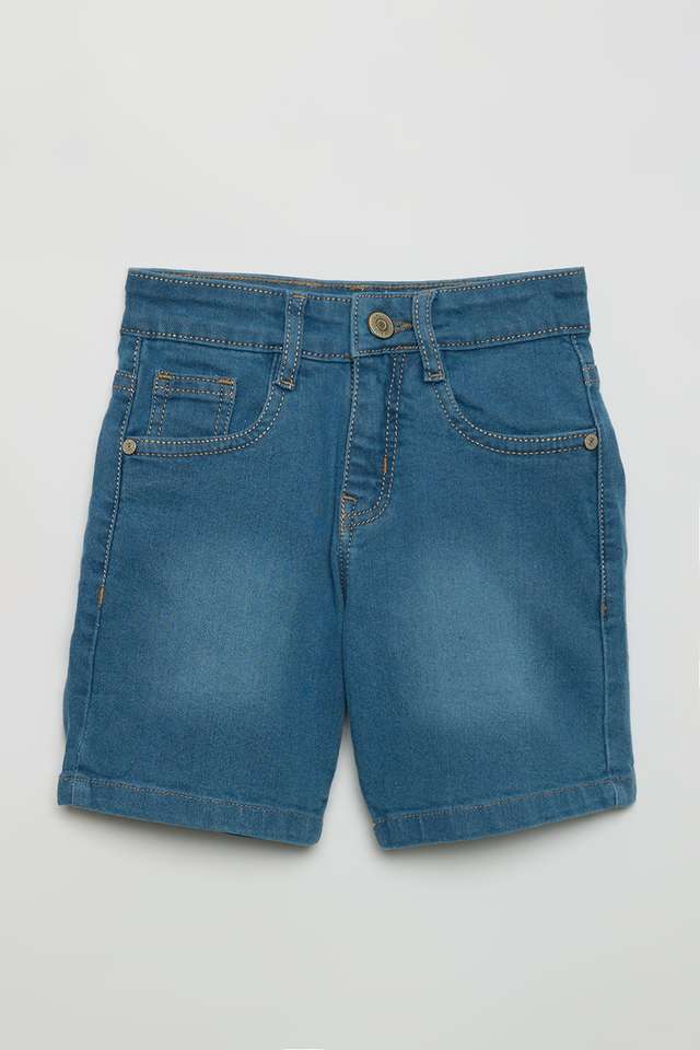Solid-Blended-Fabric-Regular-Fit-Boys-Shorts