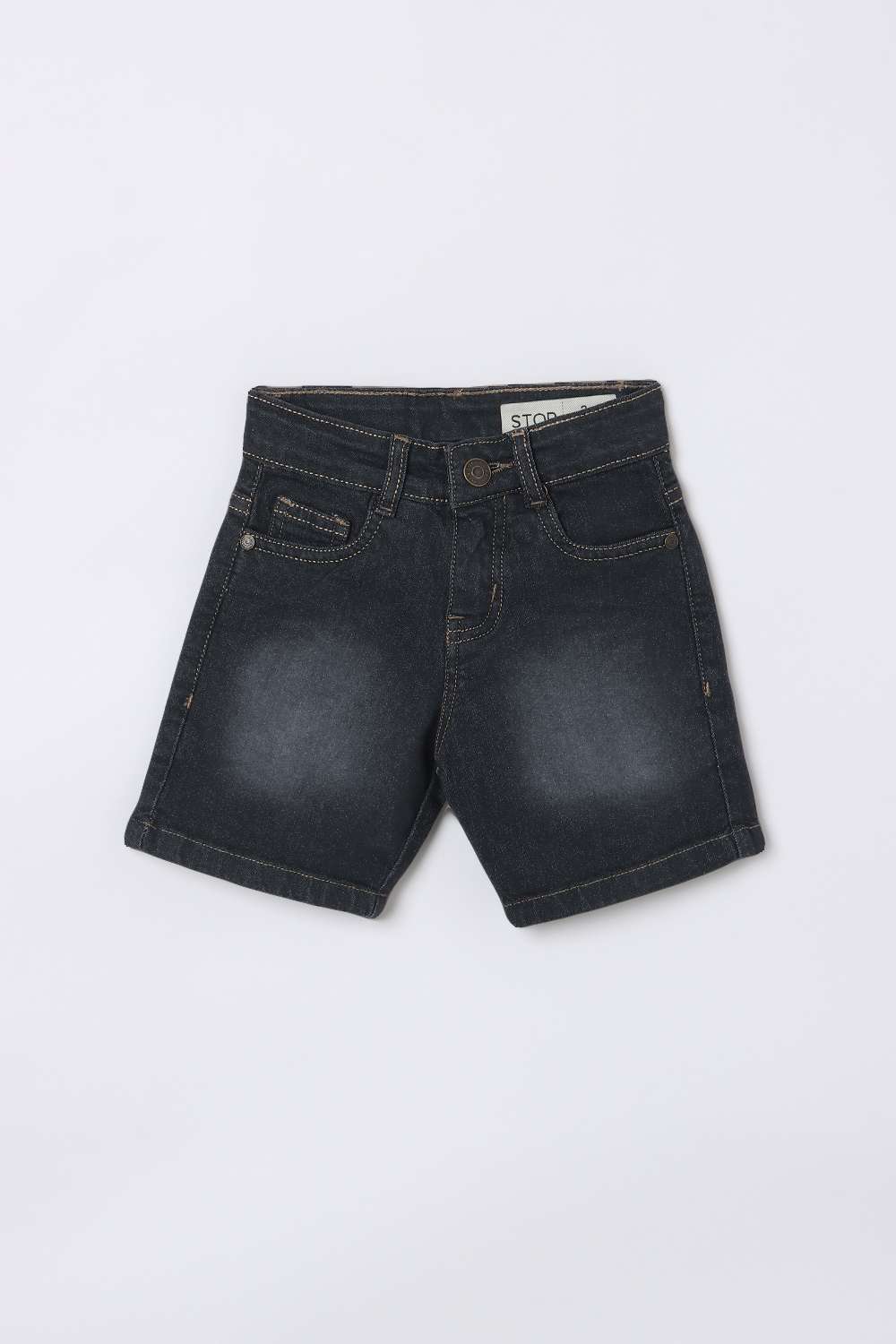 Regular-Fit-Knee-Length-Denim-Boy-s-Casual-Wear-Shorts