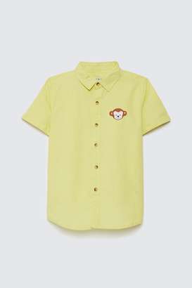 Solid-Poplin-Collared-Boys-Shirt