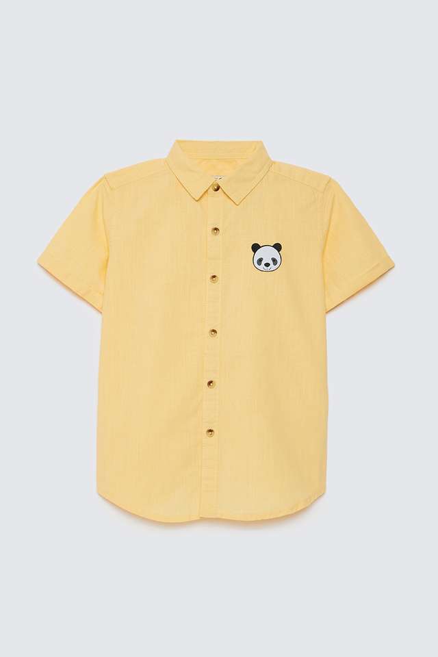 Solid-Poplin-Collared-Boys-Shirt