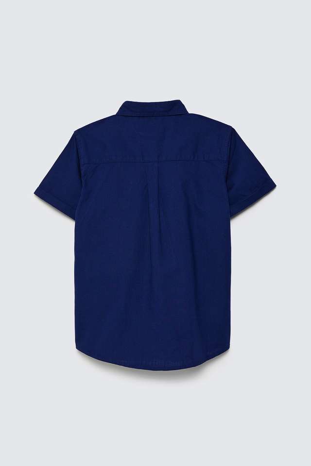 Solid-Poplin-Collared-Boys-Shirt