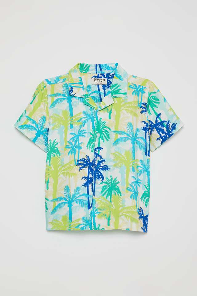 Printed-Rayon-Collared-Boys-Shirt