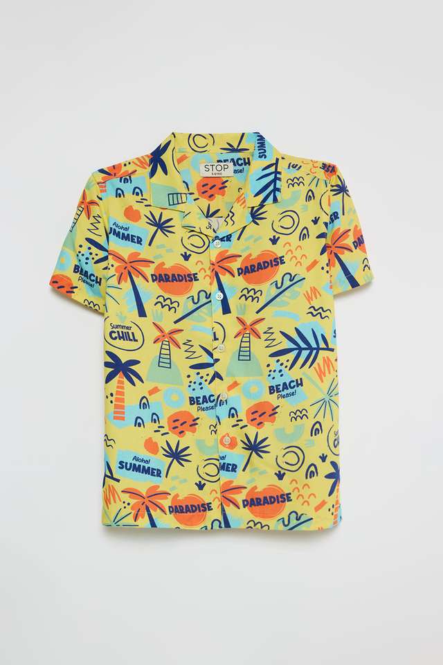 Printed-Rayon-Collared-Boys-Shirt
