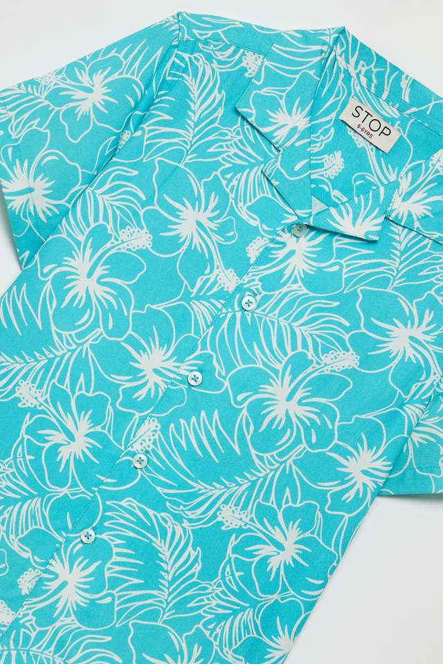 Printed-Viscose-Collared-Boys-Shirt
