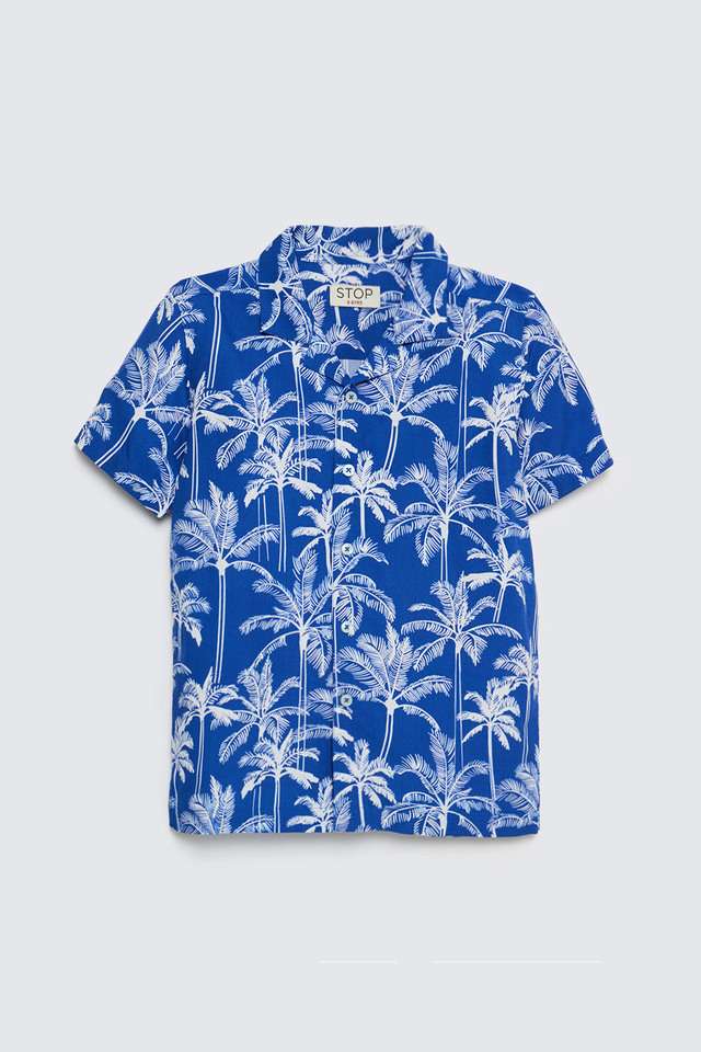 Printed-Rayon-Collared-Boys-Shirt