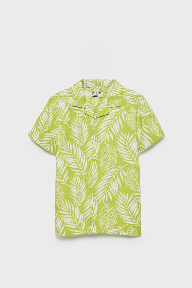 Printed-Viscose-Collared-Boys-Shirt