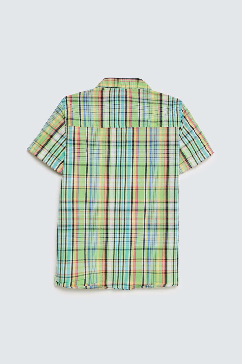 Checks-Poplin-Collared-Boys-Shirt