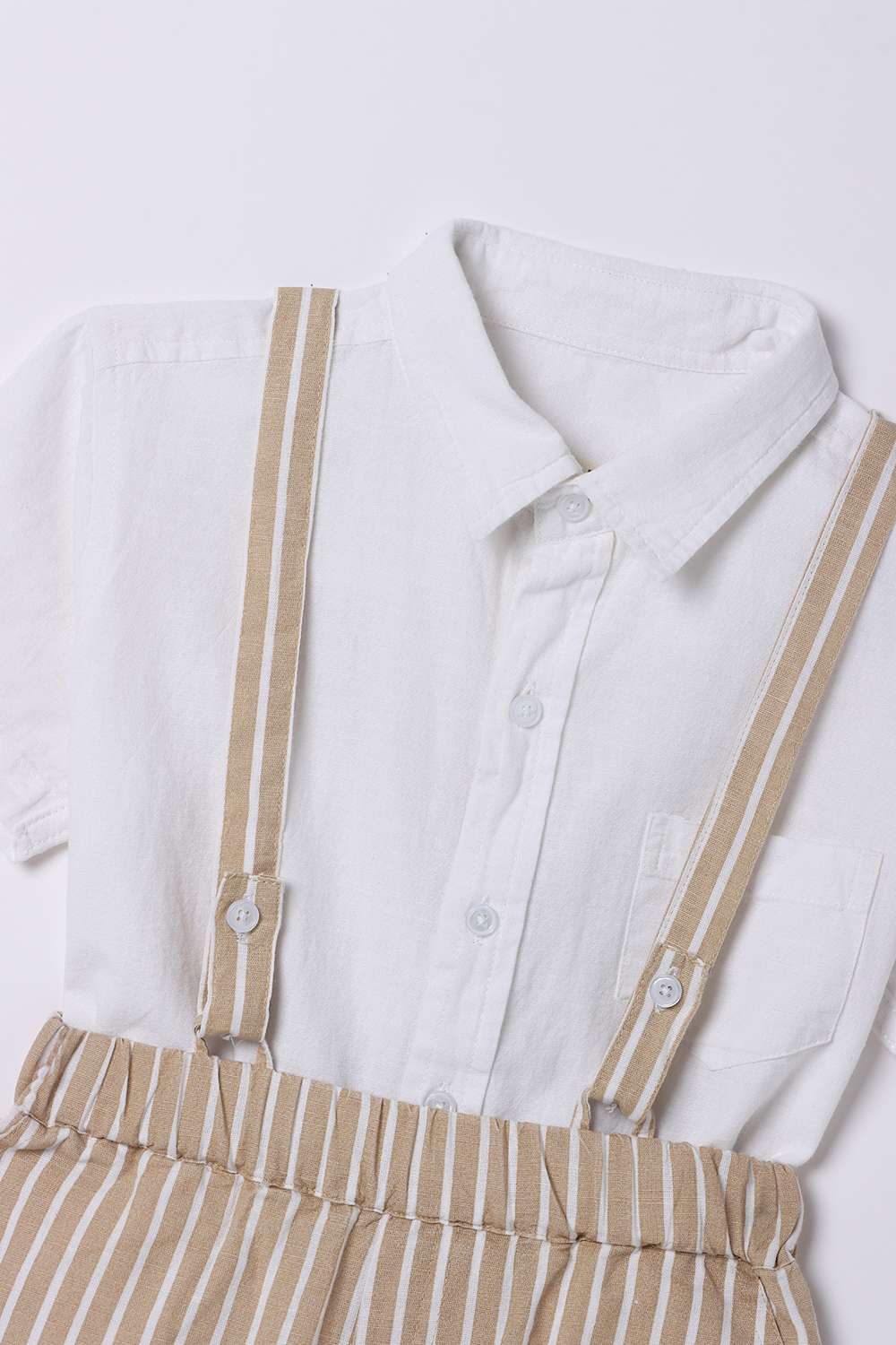 Solid-Cotton-Collared-Boys-Casual-Wear-Co-Ord-Set