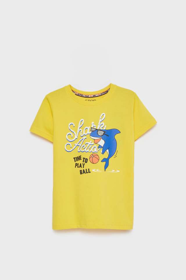 Graphic-Print-Cotton-Round-Neck-Boys-T-Shirt