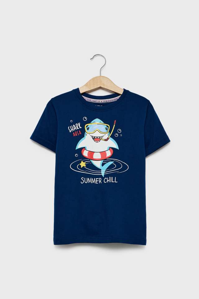 Graphic-Print-Cotton-Round-Neck-Boys-T-Shirt