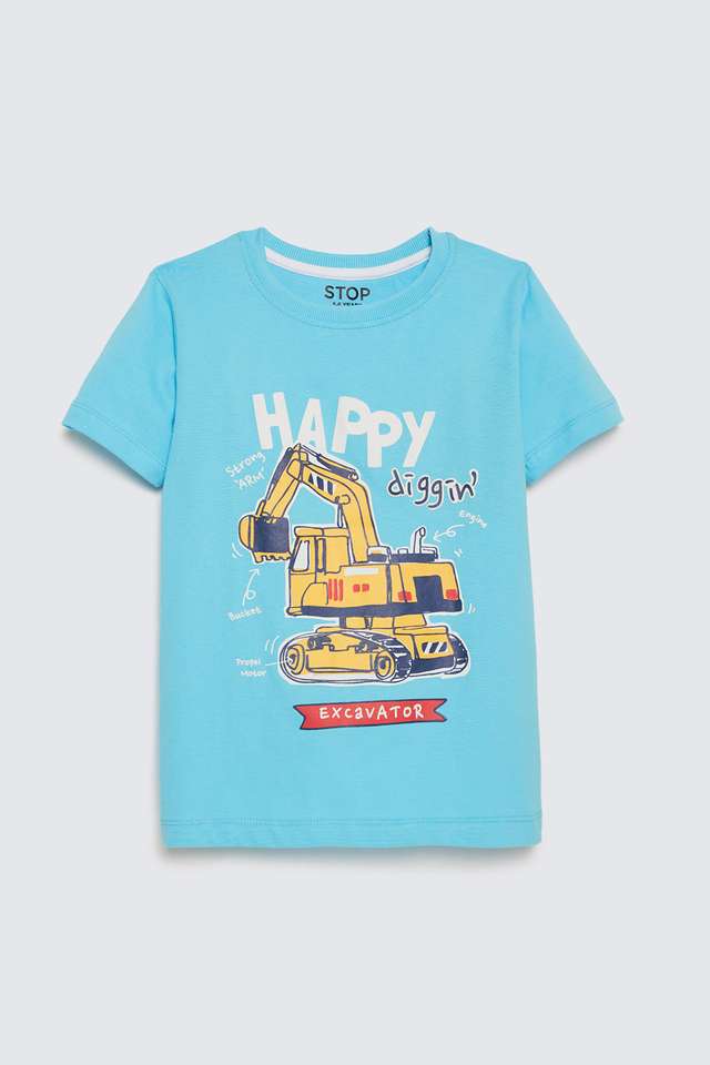 Graphic-Print-Cotton-Round-Neck-Boys-T-Shirt