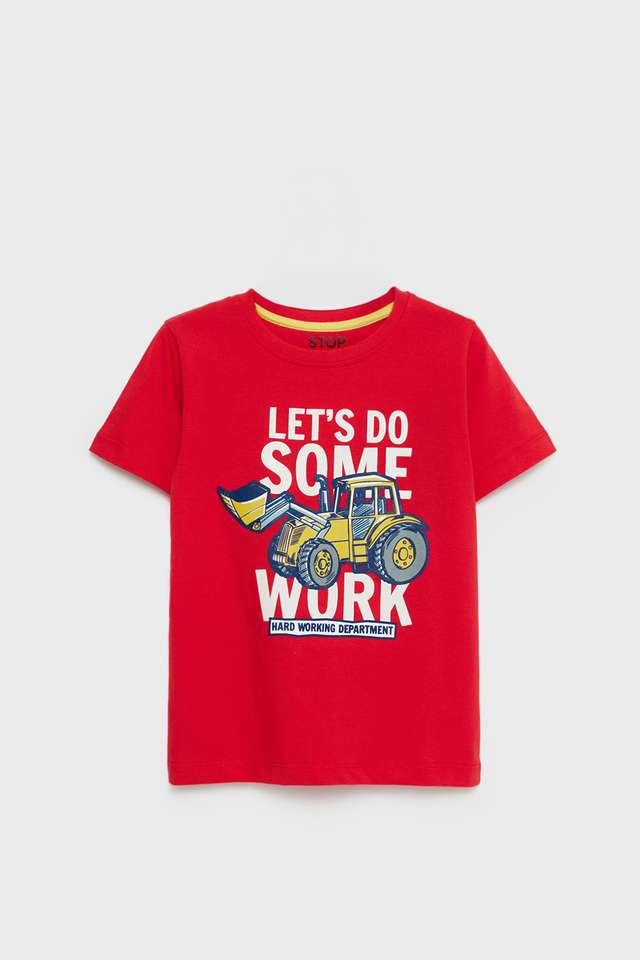Graphic-Print-Cotton-Round-Neck-Boys-T-Shirt