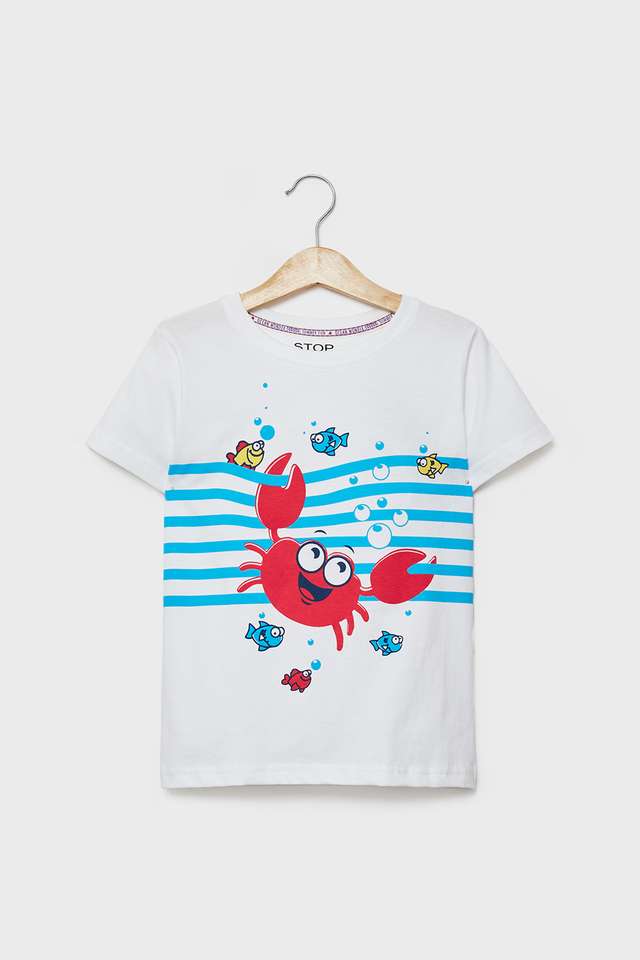 Graphic-Print-Cotton-Round-Neck-Boys-T-Shirt