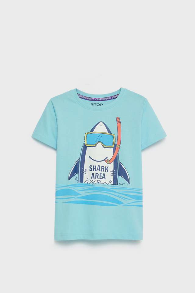 Graphic-Print-Cotton-Round-Neck-Boys-T-Shirt