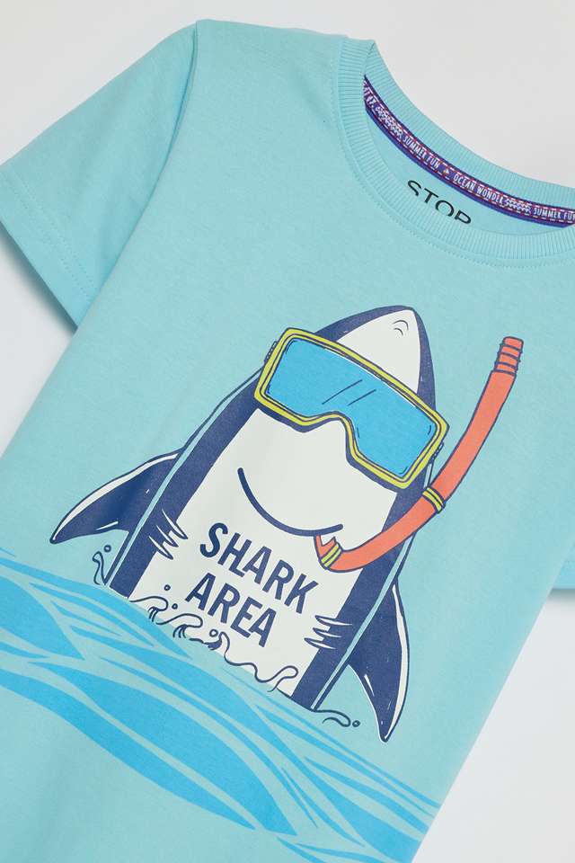 Graphic-Print-Cotton-Round-Neck-Boys-T-Shirt