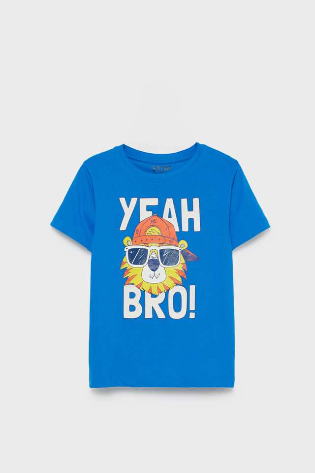 Graphic-Print-Cotton-Round-Neck-Boys-T-Shirt