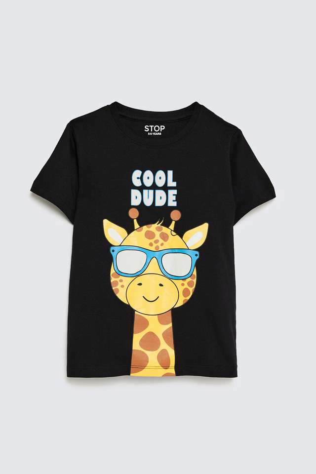 Graphic-Print-Cotton-Round-Neck-Boys-T-Shirt
