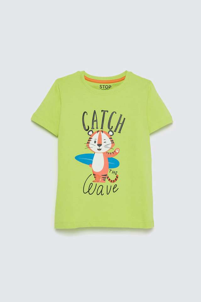 Graphic-Print-Cotton-Round-Neck-Boys-T-Shirt