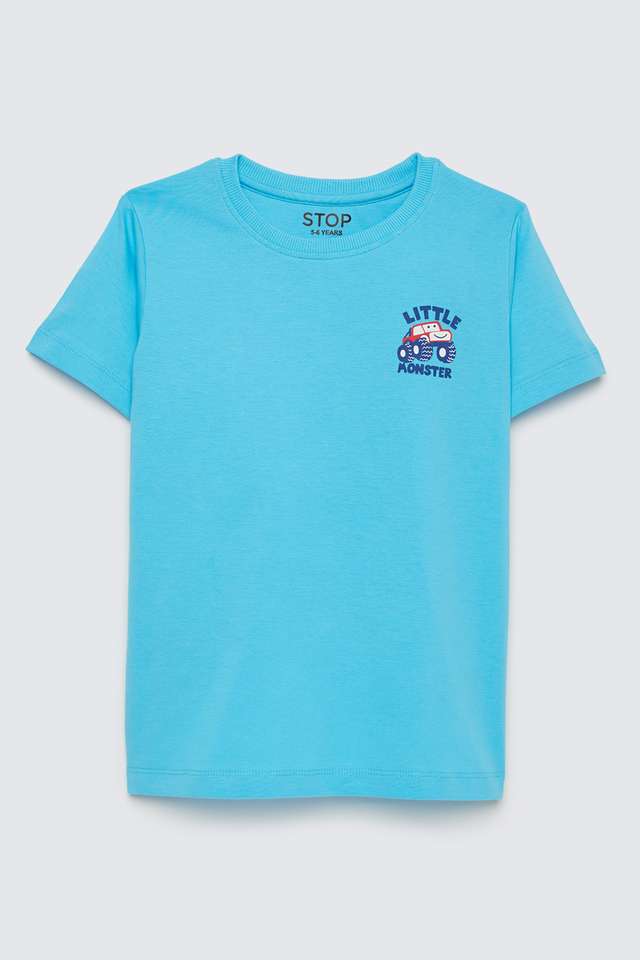 Solid-Cotton-Round-Neck-Boys-T-Shirt