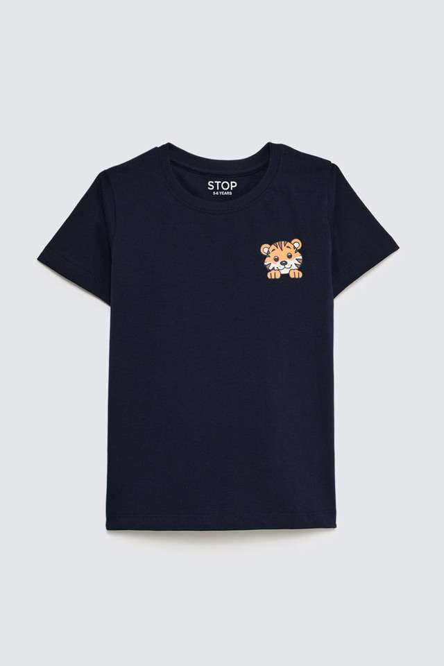 Solid-Cotton-Round-Neck-Boys-T-Shirt