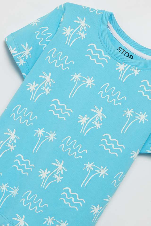 Printed-Cotton-Round-Neck-Boys-T-Shirt