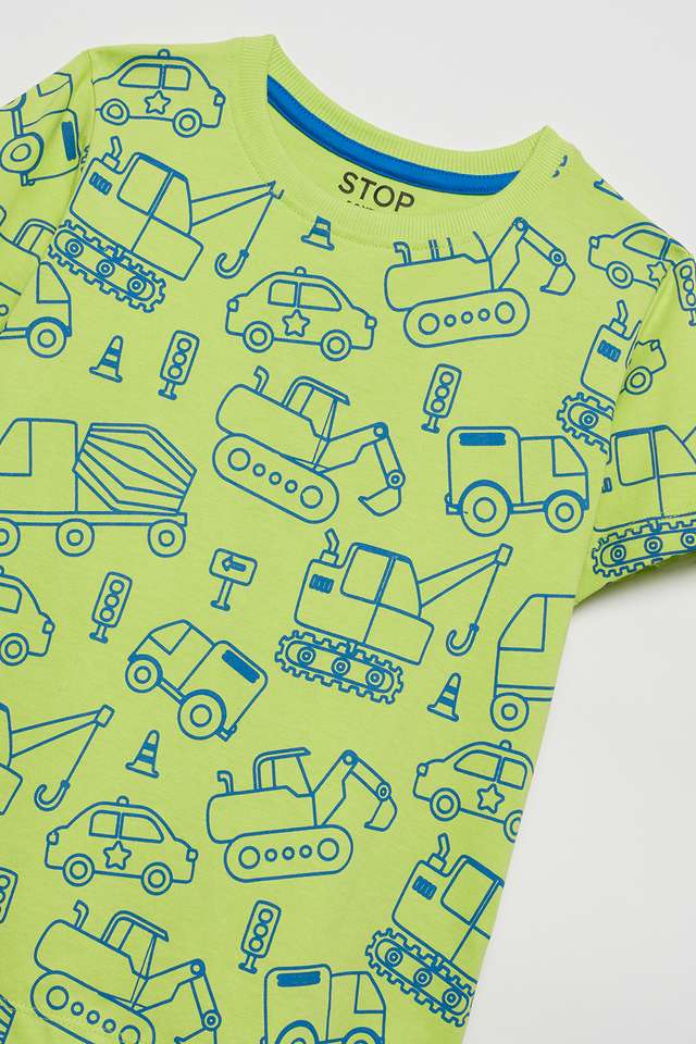 Printed-Cotton-Round-Neck-Boys-T-Shirt