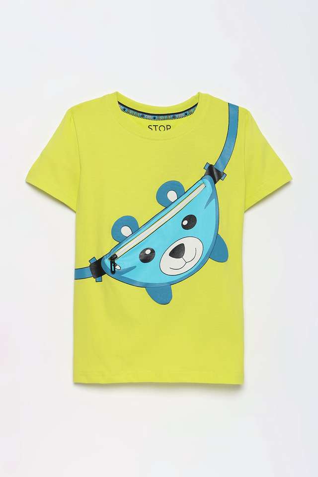 Graphic-Print-Cotton-Round-Neck-Boys-T-Shirt