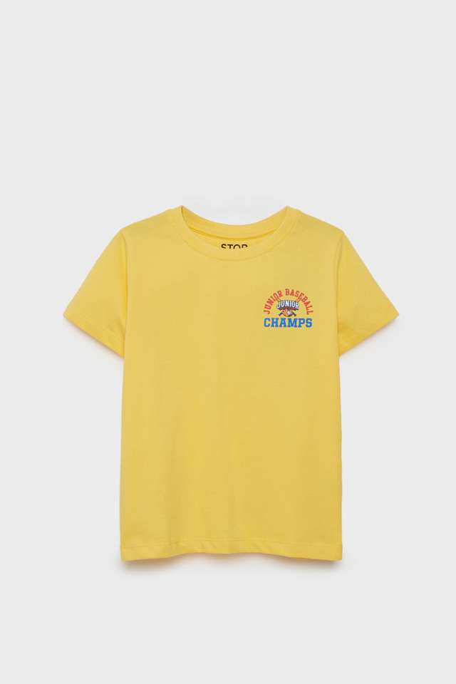 Solid-Cotton-Round-Neck-Boys-T-Shirt