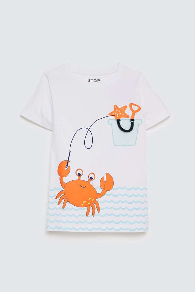 Graphic-Print-Cotton-Round-Neck-Boys-T-Shirt